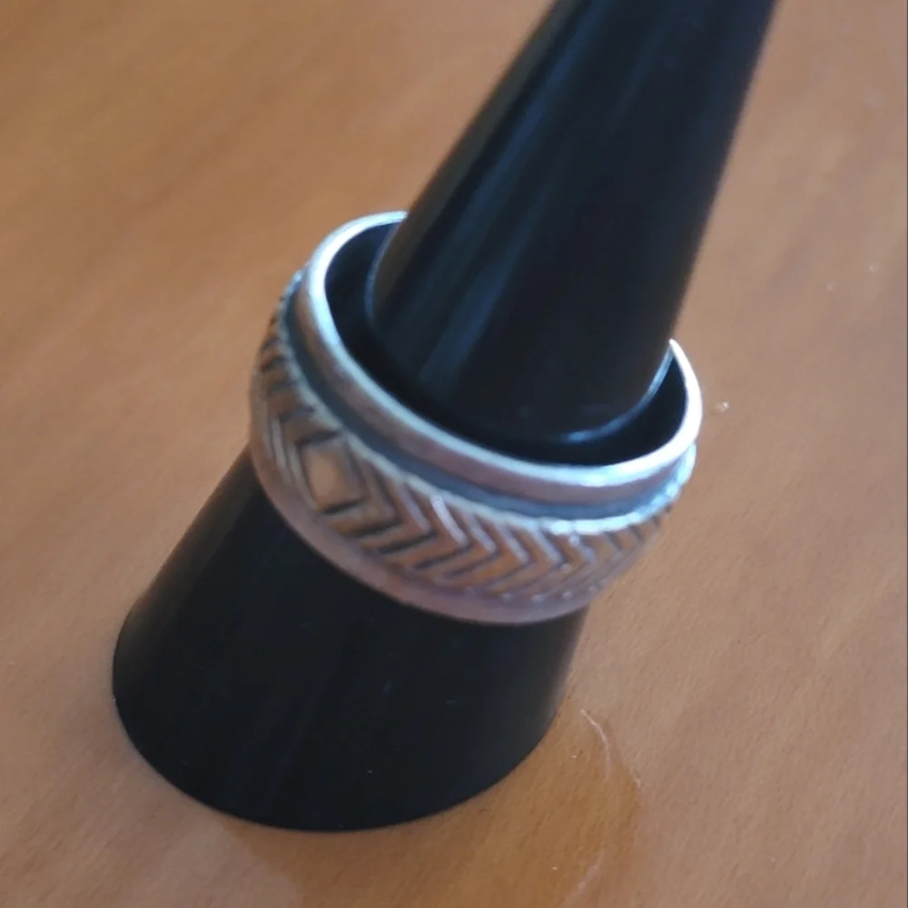 M.M. Rogers Hopi Indian‎ Sterling Silver and 14k Ring Size 9